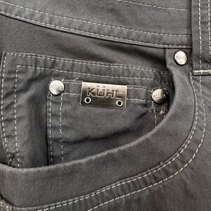 Kuhl Canvas Utility Hiking Pants Mens 38x32 Gray Articulated Knee Workwear